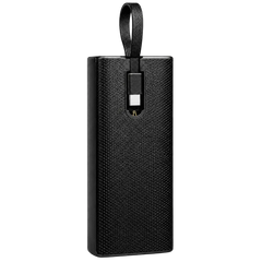 Monster 10000mAh Pocket Size Display Power Bank with Built-in Type-C Cable