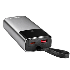 Monster 10000mAh Pocket Size Display Power Bank with Built-in Type-C Cable