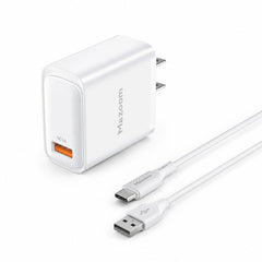 Mazoom 18W USB-A Charger With USB to Type-C Cable