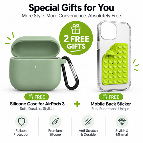 AirPods Pro 3rd Generation with ANC & ENC – Premium Wireless Earbuds + 2 Free Gifts