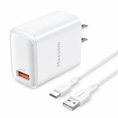 Mazoom 18W USB-A Charger With USB to Type-C Cable