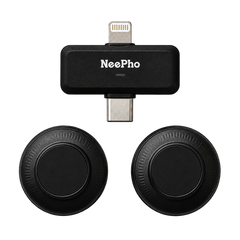 Neepho Dual Wireless Microphone with Dual Input Type-C and iPhone Compatibility