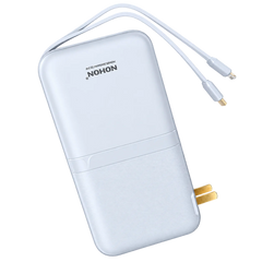 Nohon 20000mAh Power Bank with Built-in Type-C and iPhone Cables