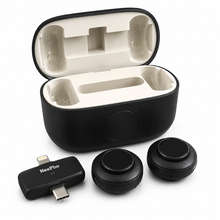 Neepho Dual Wireless Microphone with Dual Input Type-C and iPhone Compatibility