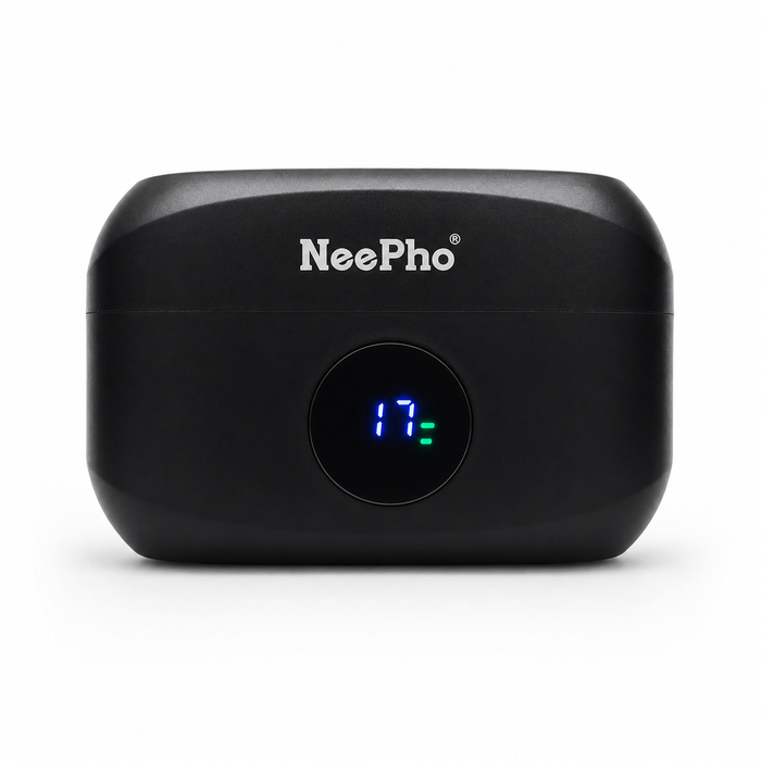 Neepho Dual Wireless Microphone with Dual Input Type-C and iPhone Compatibility