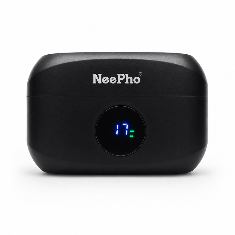 Neepho Dual Wireless Microphone with Dual Input Type-C and iPhone Compatibility