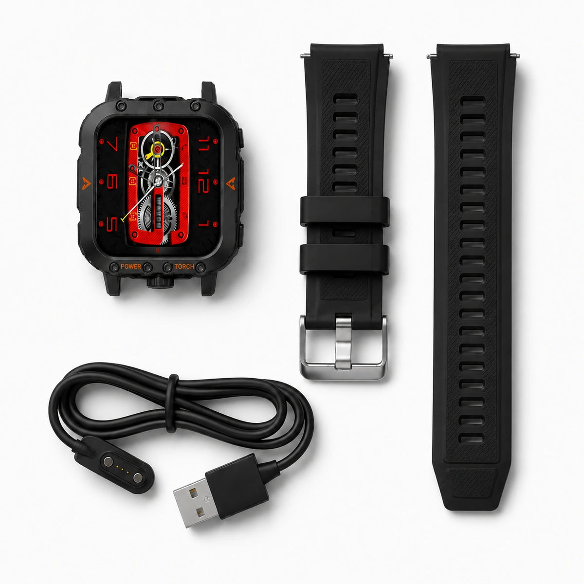 Q11 Smart Watch with Bluetooth Calling, 1.3-Inch Display & Fitness Tracking